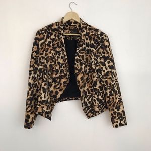 Thalia Sodi Leopard Print Blazer